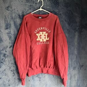 Vintage 90s Greenville College Jones & Mitchell Burgandy Sweater Mens Size XL